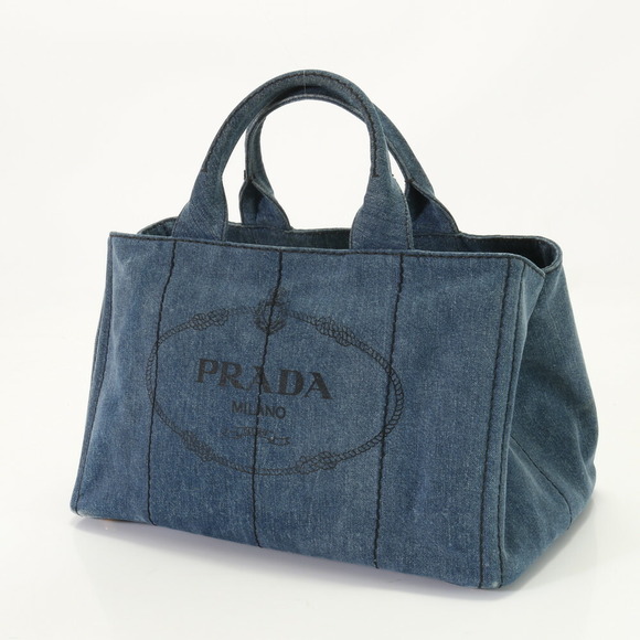 Prada Bag Tote Canapa Triangle Logo - Picture 1 of 16